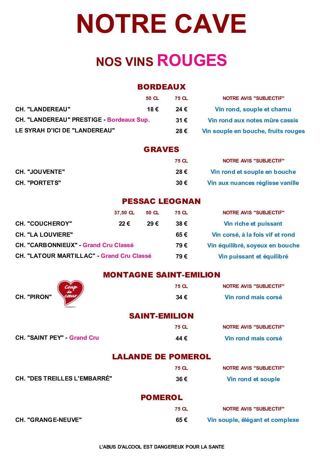 CAVE ROUGE 1