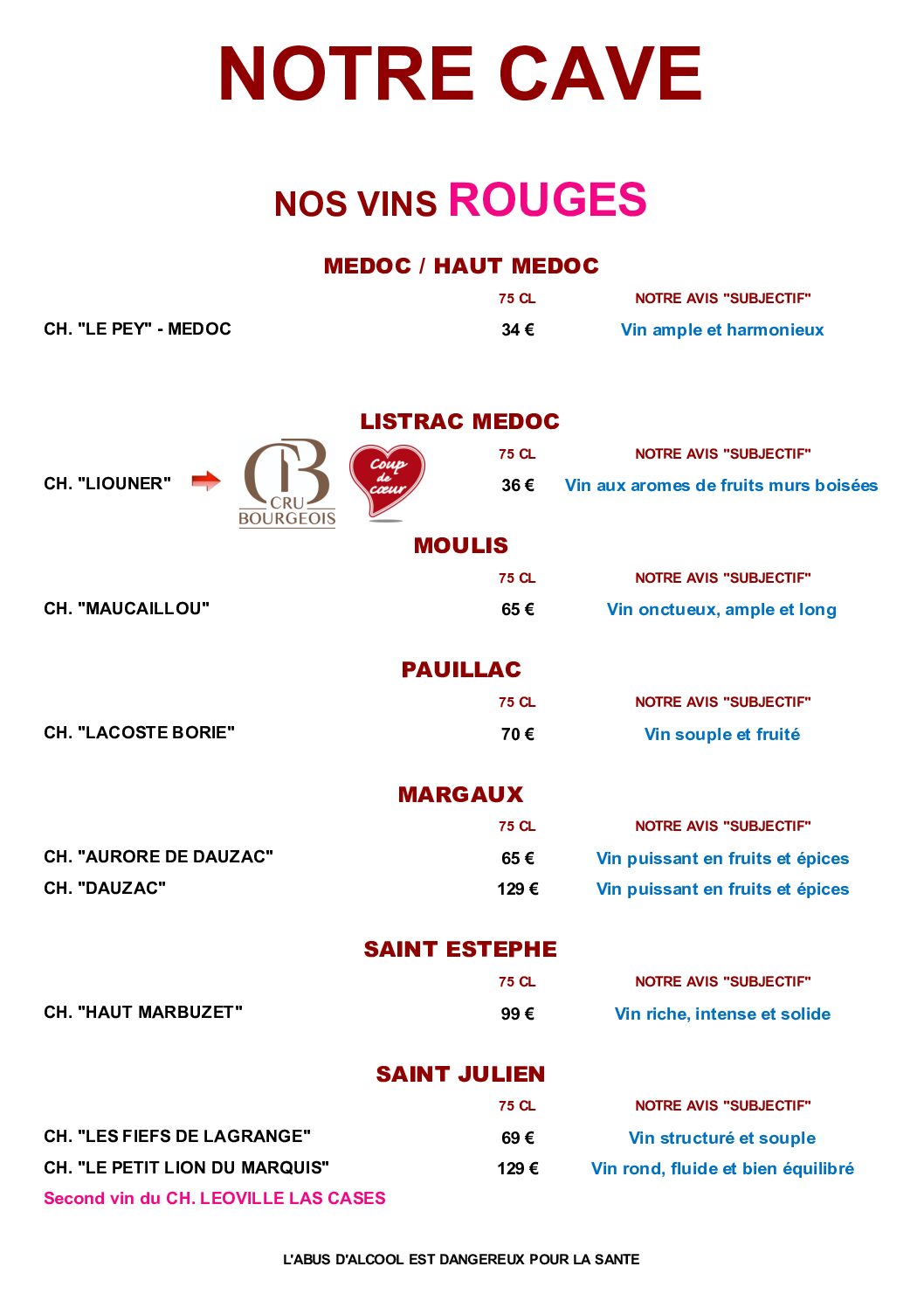 CAVE ROUGE 2